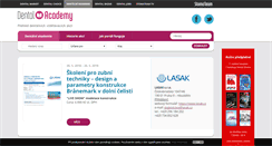 Desktop Screenshot of dentalniakademie.cz